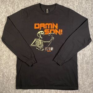 C10 Talk Podcast 10 Years Damn Son T-Shirt Large Long Sleeve Cotton 2014-2024